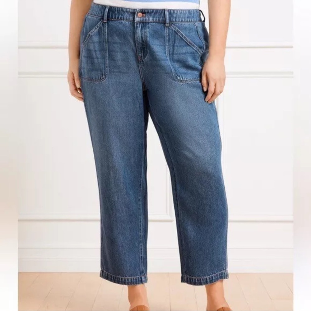 Talbots Summerweight Straight Leg Ankle Jeans Size 12P